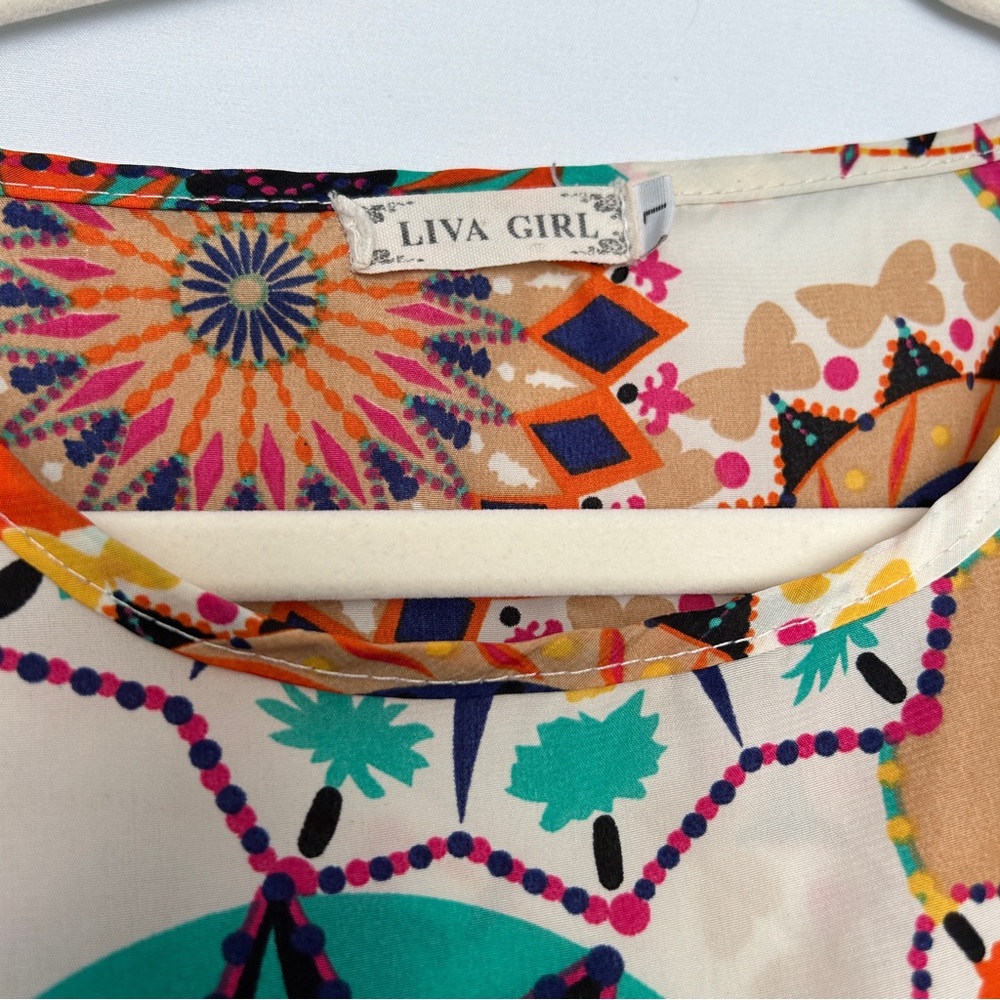 Liva‎ Girl Colorful Mandala Print Top - Picture 2 of 6